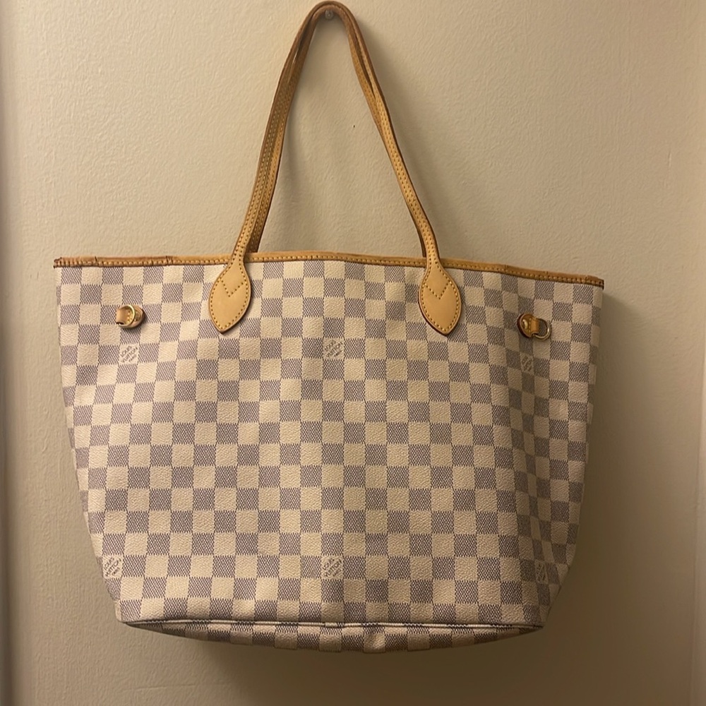 Authentic Louis Vuitton Neverfull Damier Azur MM